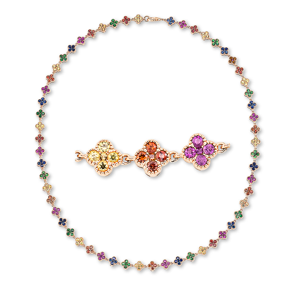 Collier 18 kt RG