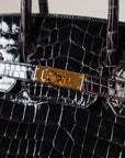 Hermès Birkin 30 aus Shiny Krokodil Leder