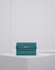 Hermès Portefeuille Kelly Mini Classique aus Clemence Leder