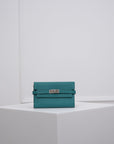 Hermès Portefeuille Kelly Mini Classique aus Clemence Leder