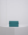 Hermès Portefeuille Kelly Mini Classique aus Clemence Leder