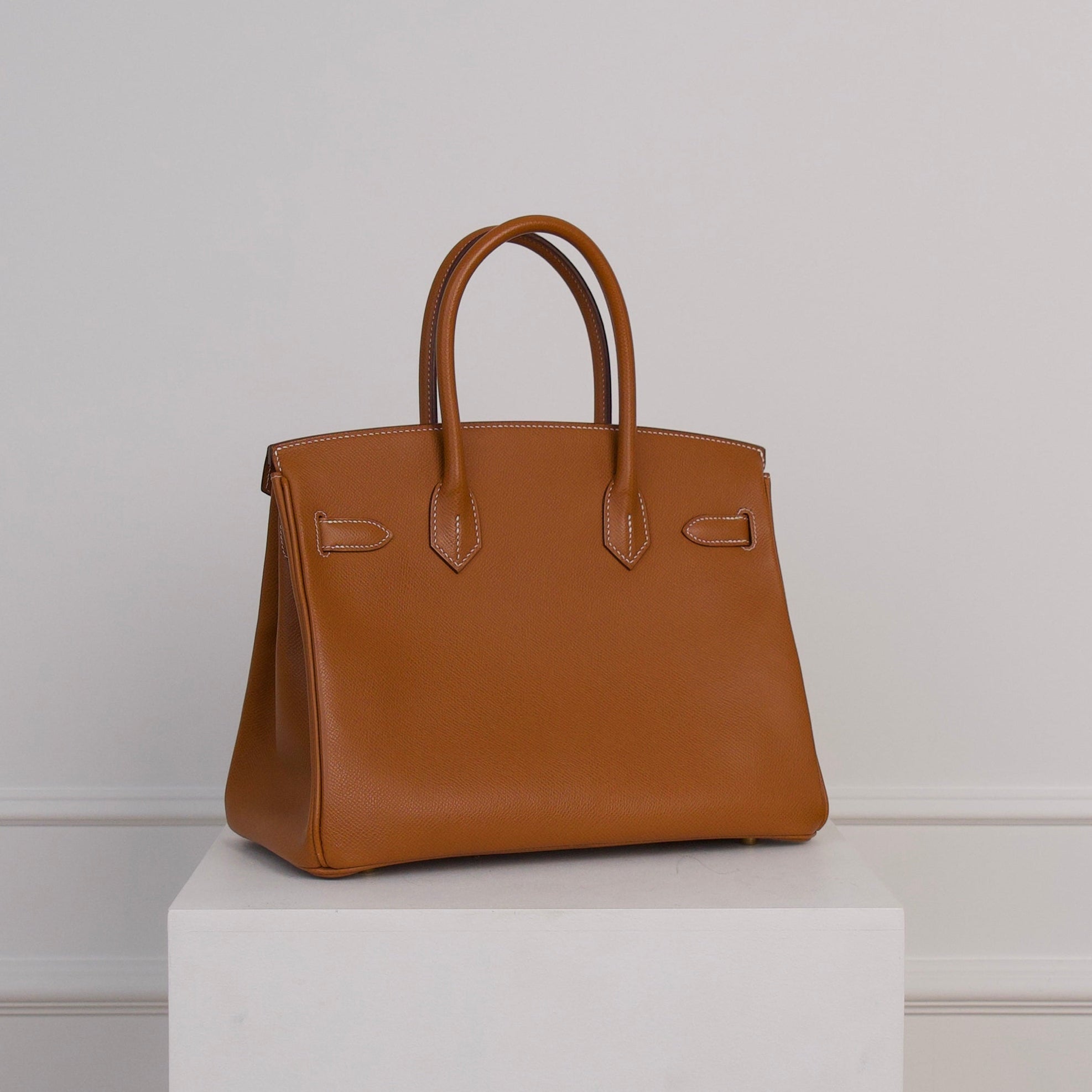 Hermès Birkin 30 aus Epsom Leder mit Gelbgoldenen Beschlägen in Gold