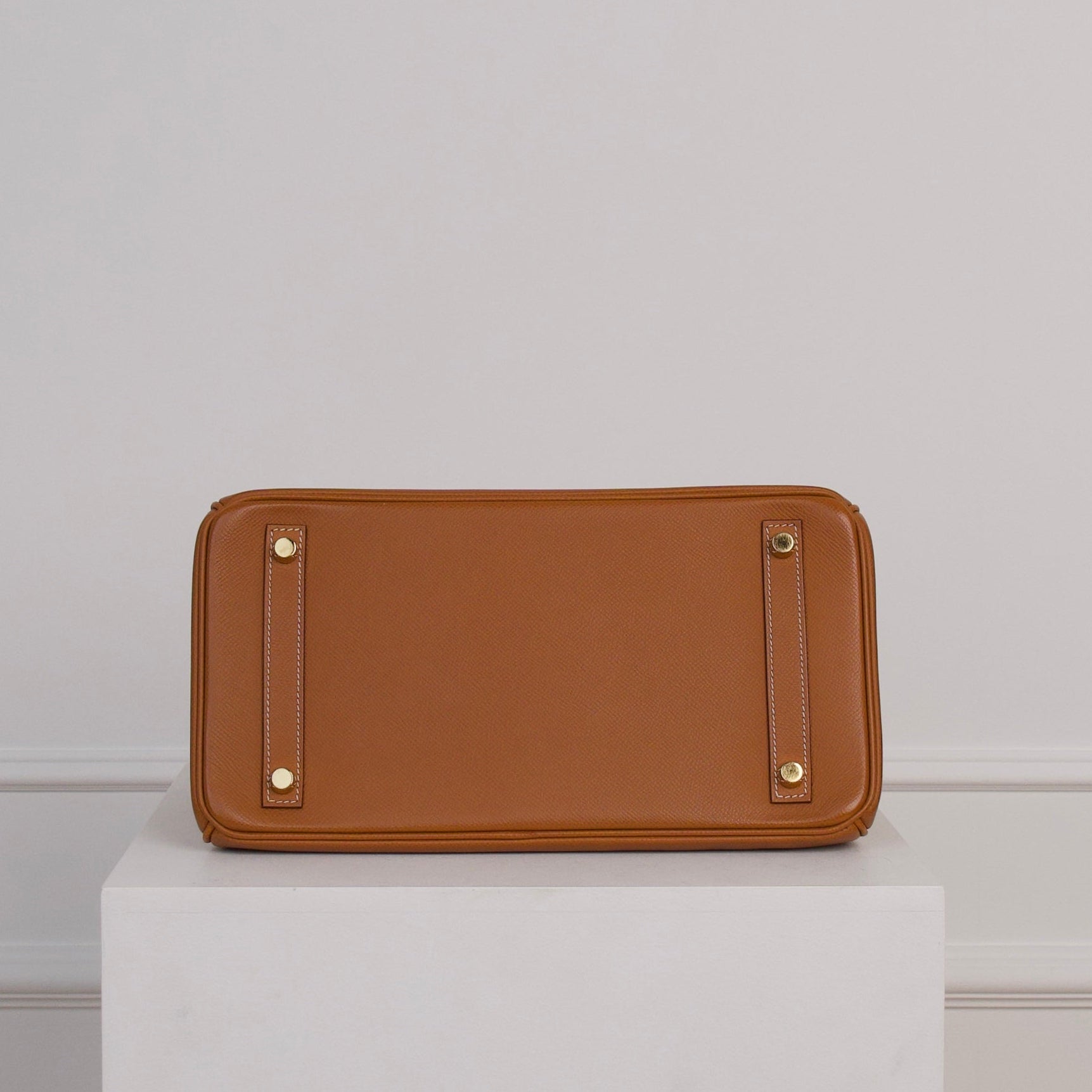 Hermès Birkin 30 aus Epsom Leder mit Gelbgoldenen Beschlägen in Gold