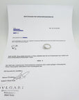 Bulgari Griffe Diamanti Solitärring mit 1,30ct Diamant in 950`er Platin Gr. 56