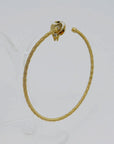 Wellendorff Creolen Sonnenglanz mit 0,034ct Brillant in 750/18K Gelbgold