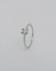 Ring Solitärring mit 0,18ct TW-si Diamant in 750/18K Weißgold Gr. 54