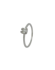 Ring Solitärring mit 0,18ct TW-si Diamant in 750/18K Weißgold Gr. 54