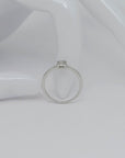 Ring Solitärring mit 0,18ct TW-si Diamant in 750/18K Weißgold Gr. 54