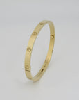 Cartier Love Armreif mittleres Modell in 750/18K Gelbgold Gr. 18 mit Box