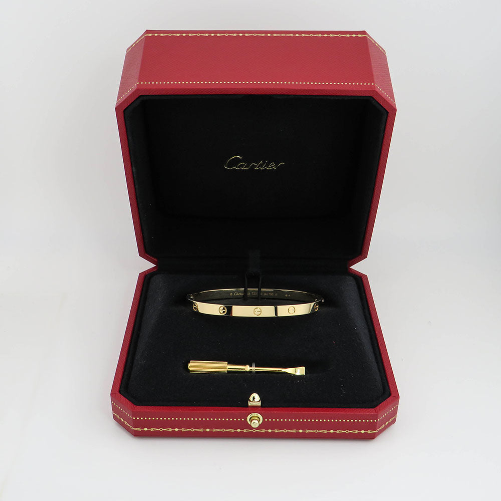 Cartier Love Armreif mittleres Modell in 750/18K Gelbgold Gr. 18 mit Box