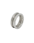Bvlgari B.zero1, 2-Band-Ring in 750/18K Weißgold Gr. 59 mit Box