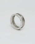 Bvlgari B.zero1, 2-Band-Ring in 750/18K Weißgold Gr. 59 mit Box