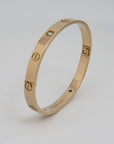 Cartier Love Armreif klassisches Modell mit 4 Diamanten 750/18K Rosegold Gr. 18