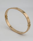 Cartier Love Armreif klassisches Modell mit 4 Diamanten 750/18K Rosegold Gr. 18