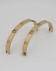 Cartier Love Armreif klassisches Modell mit 4 Diamanten 750/18K Rosegold Gr. 18
