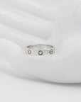 Cartier Love Ring, kleines Modell mit einem Diamanten in 750/18K Weißgold Gr. 53