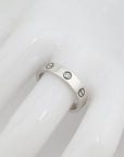 Cartier Love Ring, kleines Modell mit einem Diamanten in 750/18K Weißgold Gr. 53