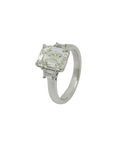 Ring mit 4,03ct I-vsi 1 Diamant u. ca. 0,70ct F-vsi Diamant in 750/18K Weißgold