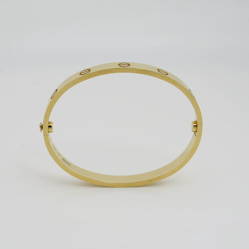 Cartier Love Armreif klassisches Modell in 750/18K Gelbgold Gr. 17