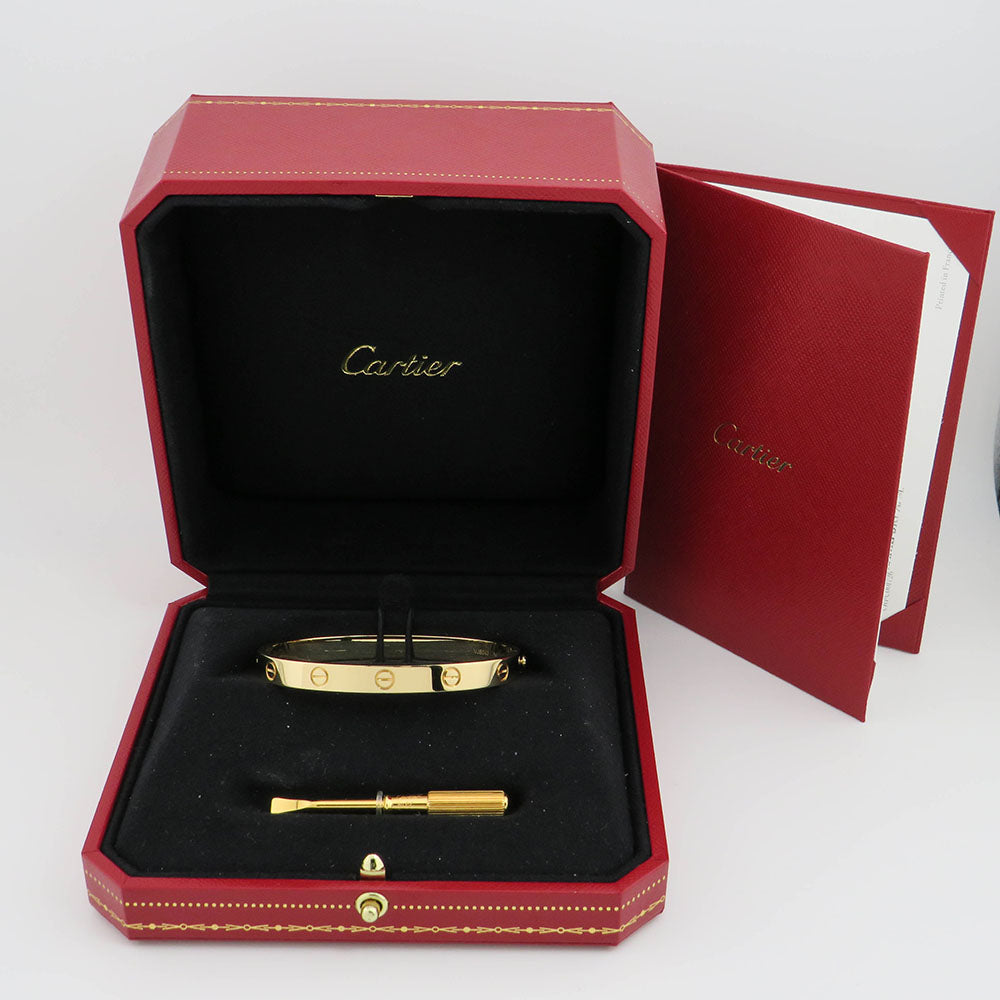 Cartier Love Armreif klassisches Modell in 750/18K Gelbgold Gr. 17