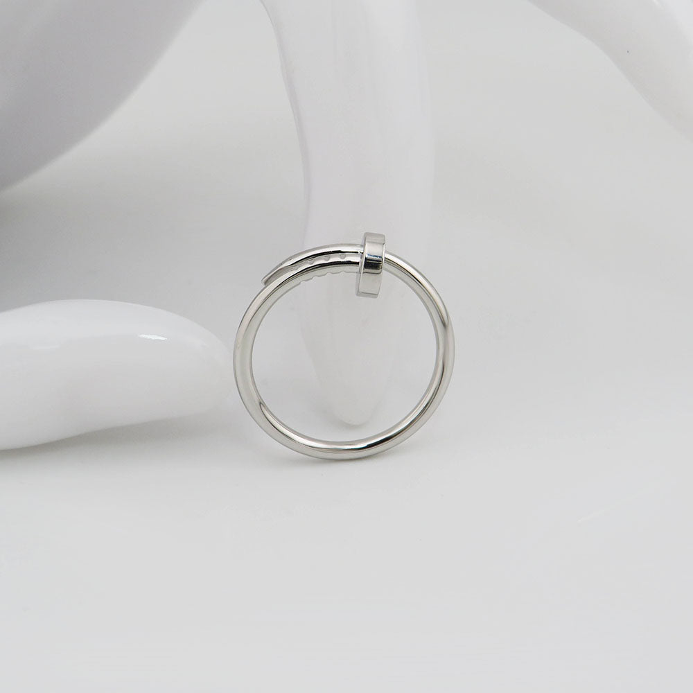 Cartier Juste un Clou Ring, kleines Modell in 750/18K Weißgold Gr. 53