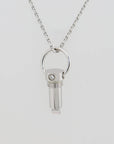 Cartier Love Schraubenzieher Anhänger und Kette mit Brillant in 750/18K Weißgold