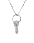 Cartier Love Schraubenzieher Anhänger und Kette mit Brillant in 750/18K Weißgold