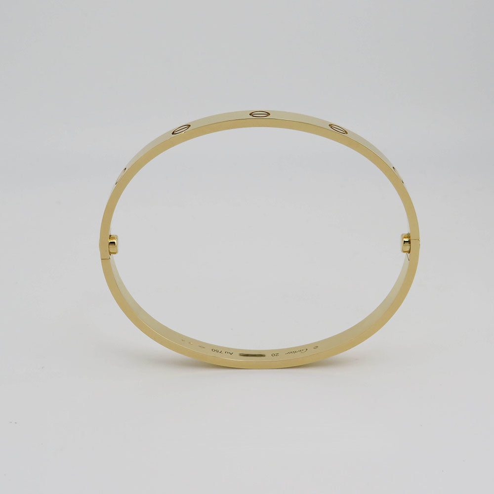 Cartier Love Armreif klassisches Modell in 750/18K Gelbgold Gr. 20