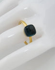 Pomellato Nudo Petit Ring mit London blue Topas in 750/18K Rosegold Gr. 53