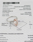Ring mit 4,00ct pink-vs2 Dia. + 0,20ct E-vs Brillant 585/14K Weißgold Lab. Grown