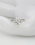 Ring mit 2,00ct E-vs1 + 0,42ct E-vs Diamant in 750/18K Weißgold Lab. Grown
