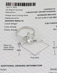 Ring mit 2,00ct E-vs1 + 0,42ct E-vs Diamant in 750/18K Weißgold Lab. Grown