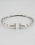 Tiffany & Co. schmaler T wire Armreif in 750/18K Weißgold Gr. 17 cm