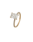 Ring mit 2,05ct E-vs1 + 0,20ct E-vs Diamant in 750/18K Rosegold Lab. Grown