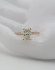 Ring mit 2,05ct E-vs1 + 0,20ct E-vs Diamant in 750/18K Rosegold Lab. Grown
