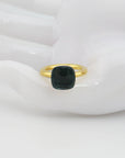 Pomellato Nudo Classic Ring mit London blue Topas in 750/18K Rosegold Gr. 51
