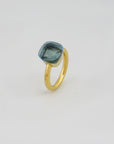 Pomellato Nudo Classic Ring mit Blautopas in 750/18K Rosegold Gr. 51