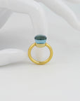 Pomellato Nudo Classic Ring mit Blautopas in 750/18K Rosegold Gr. 51