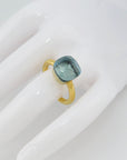 Pomellato Nudo Classic Ring mit Blautopas in 750/18K Rosegold Gr. 51