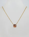 Pomellato Nudo Classic Collier mit Rosenquarz + Chalcedon in 750/18K Rosegold