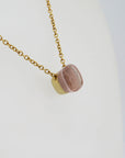 Pomellato Nudo Classic Collier mit Rosenquarz + Chalcedon in 750/18K Rosegold