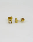 Jett Joop Ohrstecker mit ca. 0,20ct TW-vsi Brillant in 750/18K Gelbgold
