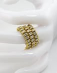 Armband Tennisarmband mit 4,03ct W-si Brillant in 750/18K Gelbgold 18,5cm