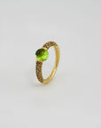 Pomellato M´mam Non M´ama Ring mit Peridot und Diamant 750/18K Rosegold Gr. 53