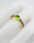 Pomellato M´mam Non M´ama Ring mit Peridot und Diamant 750/18K Rosegold Gr. 53