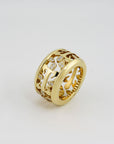 Patek Philippe Calatrava Ring mit 0,396ct Brillant in 750/18K Gelbgold Gr. 53