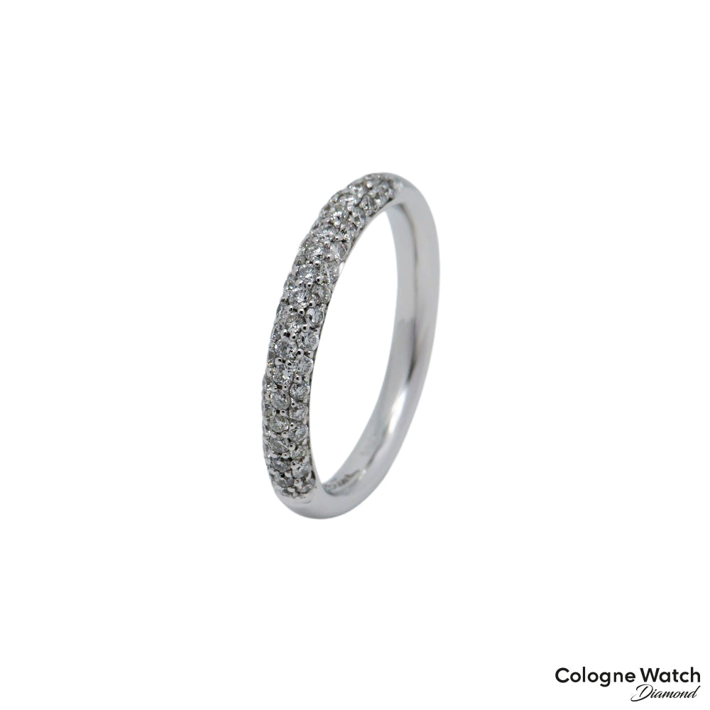 Firenze Ring Pavé Ring mit ca. 0,50ct W-si Brillant in 585/14K Weißgold Gr. 55