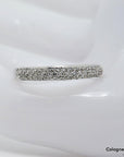 Firenze Ring Pavé Ring mit ca. 0,50ct W-si Brillant in 585/14K Weißgold Gr. 55