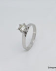 Ring Solitärring mit ca. 0,50ct J-si Brillant in 750/18K Weißgold Gr. 52