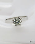 Ring Solitärring mit ca. 0,50ct J-si Brillant in 750/18K Weißgold Gr. 52